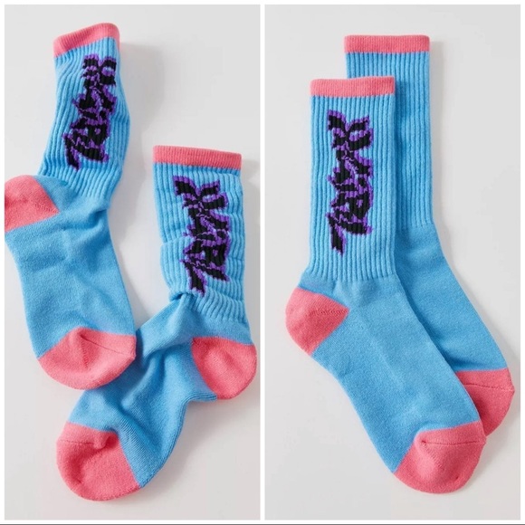X-GIRL Graffiti Ribbed Sock (1 pair/one size) - Picture 1 of 4